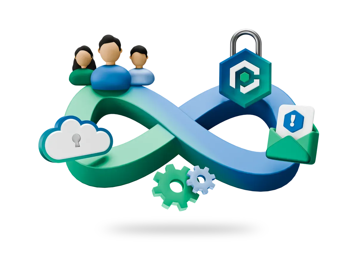 3D illustration of the end to end certification service