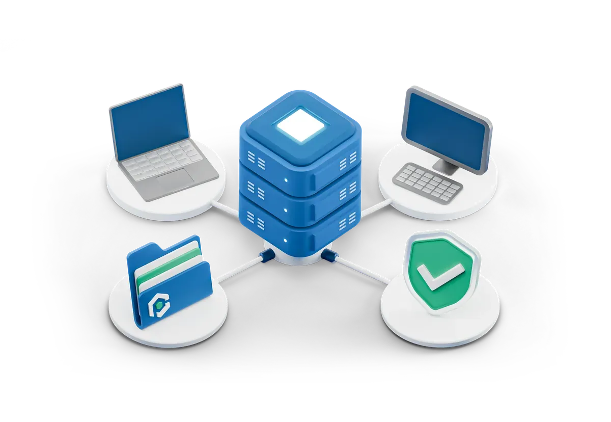 3D illustration of remediation and secure configuration work